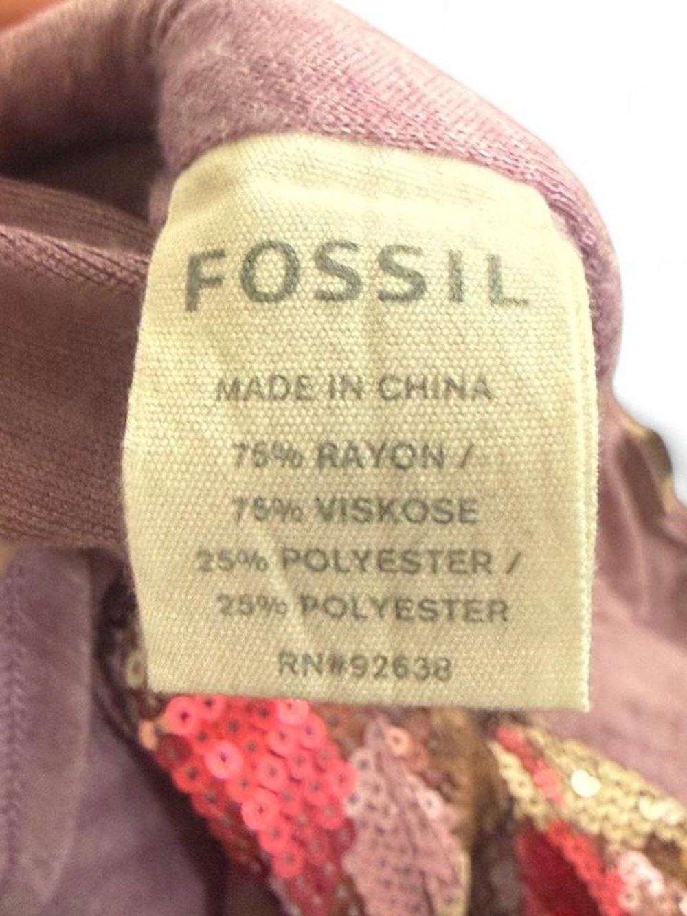 Fossil Pink Multi Sequin Racerback Tank - Picture 5 of 5